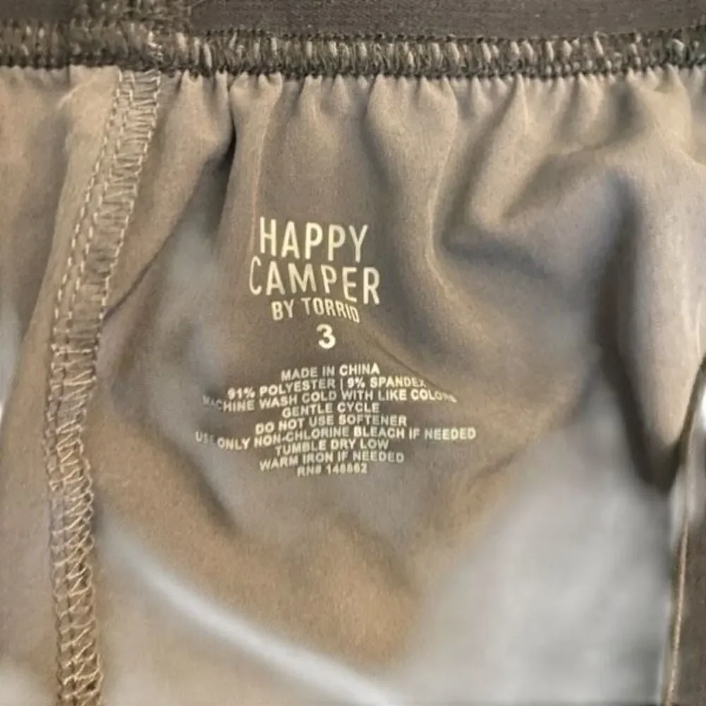 Torrid Happy Camper size 3XL jogger pockets gray & black pants